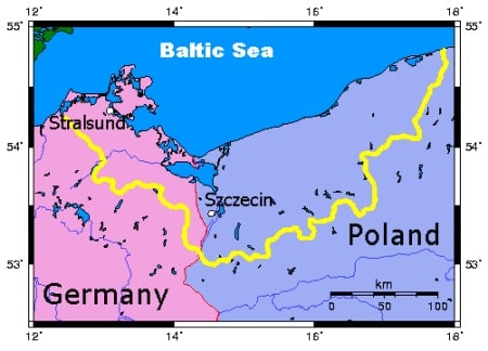 Pomerania region map