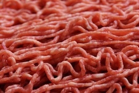 Raw minced beef